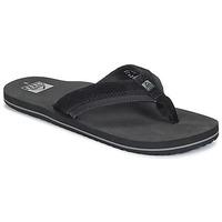 reef stuyak ii mens flip flops sandals shoes in black