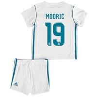 Real Madrid Home Baby Kit 2017-18 with Modric 19 printing, White