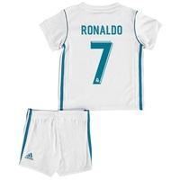 Real Madrid Home Baby Kit 2017-18 with Ronaldo 7 printing, White