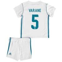 Real Madrid Home Baby Kit 2017-18 with Varane 5 printing, White