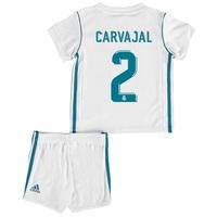 Real Madrid Home Baby Kit 2017-18 with Carvajal 2 printing, White