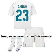 Real Madrid Home Mini Kit 2017-18 with Danilo 23 printing, White