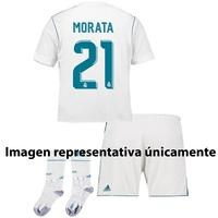 real madrid home mini kit 2017 18 with morata 21 printing white