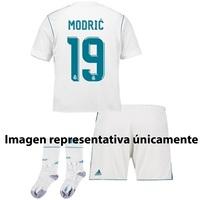 Real Madrid Home Mini Kit 2017-18 with Modric 19 printing, White