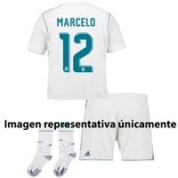 Real Madrid Home Mini Kit 2017-18 with Marcelo 12 printing, White