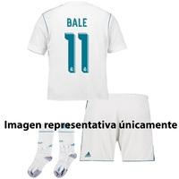 Real Madrid Home Mini Kit 2017-18 with Bale 11 printing, White