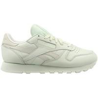 reebok sport cl lthr womens shoes trainers in green