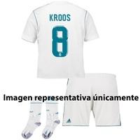 Real Madrid Home Mini Kit 2017-18 with Kroos 8 printing, White