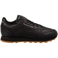 reebok sport classic leather womens shoes trainers in black