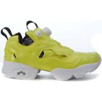 reebok sport sneaker instapump fury overbranded in vernice vegana gial ...