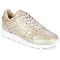 Reebok Classic CL LEATHER PEARL women\'s Shoes (Trainers) in gold