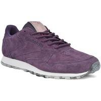 Reebok Sport Classic Leather Shmr women\'s Shoes (Trainers) in Purple
