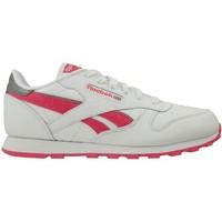 reebok sport cl leather reflect womens shoes trainers in silver