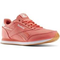 reebok sport royal cl jog fire coralchalkwht womens shoes trainers in  ...