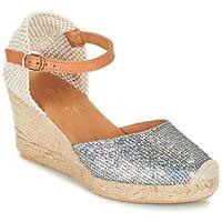 regard simo womens espadrilles casual shoes in silver