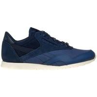 reebok sport cl nylon slim core womens shoes trainers in blue