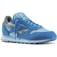 reebok sport cl lthr seasonal womens shoes trainers in blue