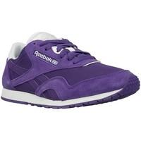 reebok sport cl nylon slim pigment womens shoes trainers in purple