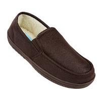 Response Ultra Light Men?s Slippers, Brown, Size 10, Faux Leather