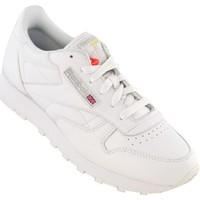 reebok sport cl lthr womens shoes trainers in white