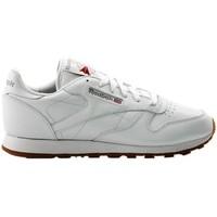 reebok sport cl lthr womens shoes trainers in white