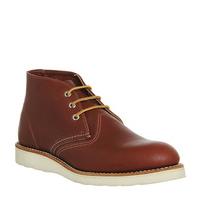 redwing work chukka boot red leather aw15