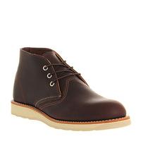 redwing work chukka boots brown leather