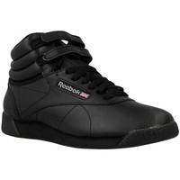 reebok sport freestyle womens shoes high top trainers in black