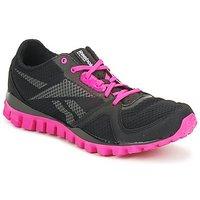 reebok classic realflex train athletic womens shoes trainers in black