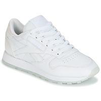 Reebok Classic CL LTHR L women\'s Shoes (Trainers) in white