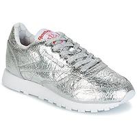 Reebok Classic CL LTHR HD women\'s Shoes (Trainers) in Silver