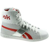 reebok sport top down womens shoes high top trainers in white