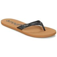 reef reef cape womens flip flops sandals shoes in black