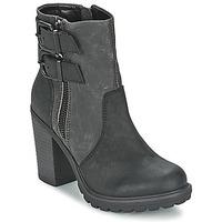 replay hives womens low ankle boots in black