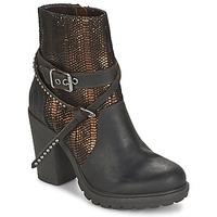 replay metals womens low ankle boots in brown