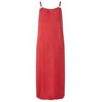 red strappy ring maxi dress red