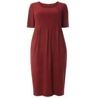 Red Longline Pocket Dress, Red