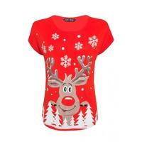 REINDEER SNOWFLAKE TEE