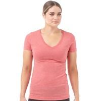 Reebok Womens CF CrossFit BareMOVE Playdry Triblend Training Top Excellent Red