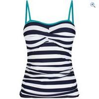 regatta womens aceana tankini top size 10 colour navy stripe