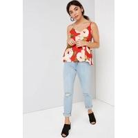 Red Floral Cami