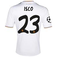 Real Madrid UEFA Champions League Home Shirt 2013/14 with Isco 23 prin, White