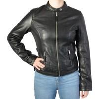 Redskins Veste en Cuir Claudia Martini Black women\'s Leather jacket in black