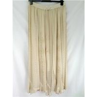 reflect ethnic size l beige long skirt