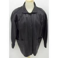 Real Leather Black Leather Jacket Size Medium