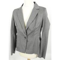 reiss size 14 37 bust silver grey with black pinstripe