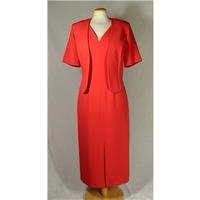 Red Dress and Jacket Elinette - Size: 8 - Red - Long dress