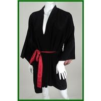 real japanese kimono size one size regular black jacket