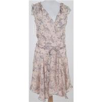 Reiss: Size 8: pale peach silk dress