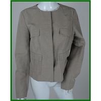 Reiss - Size: L - Beige - Smart Military Chic Jacket